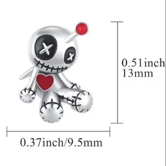 🧙🏼Spooky, Voodoo Doll, Halloween, Goth Earrings 🧛🏻‍♀️ - Picture 4 of 4